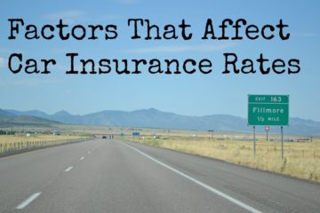 Factors That Affect Car Insurance Rates