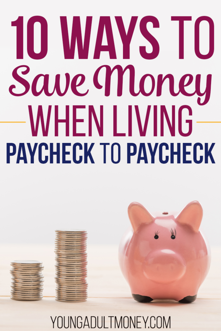 Learn how you can save money and break the paycheck to paycheck lifestyle.