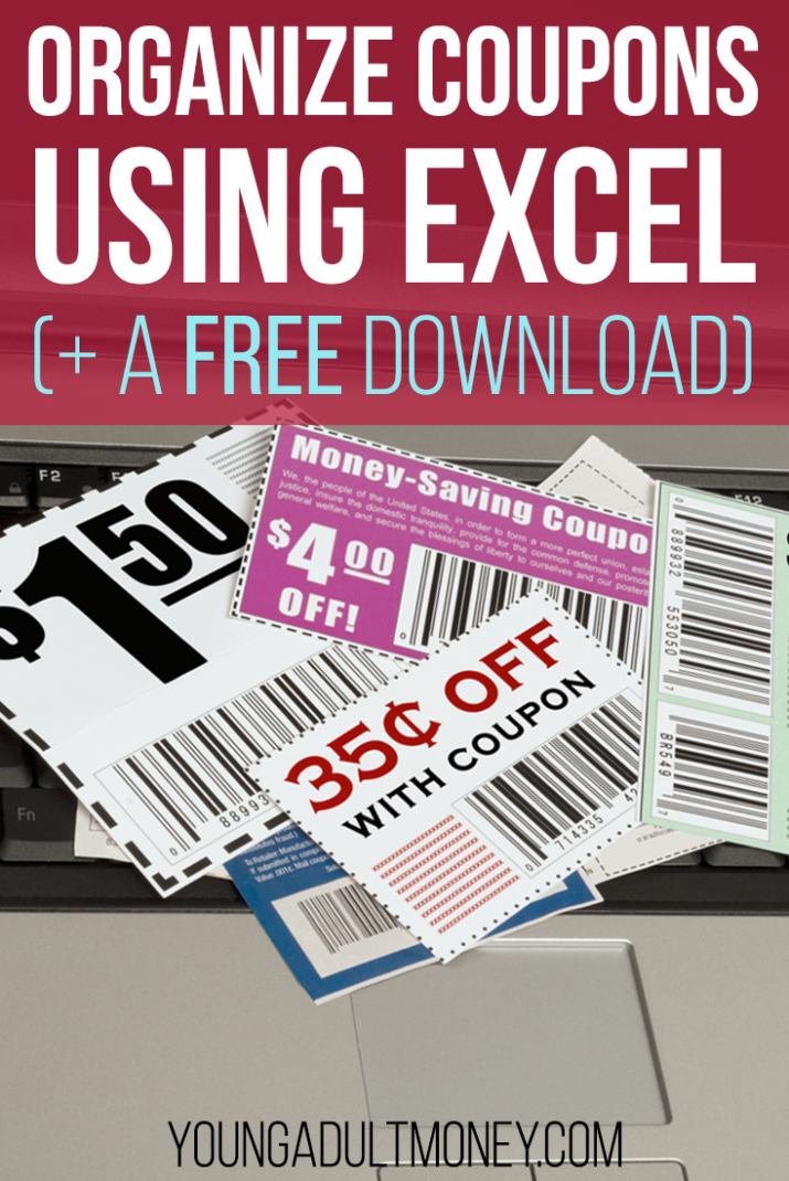 Do you love to clip coupons to save money? Overwhelmed by how to manage them? Get this coupon organizer spreadsheet as a free download in Excel!