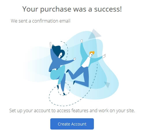 Bluehost purchase successful